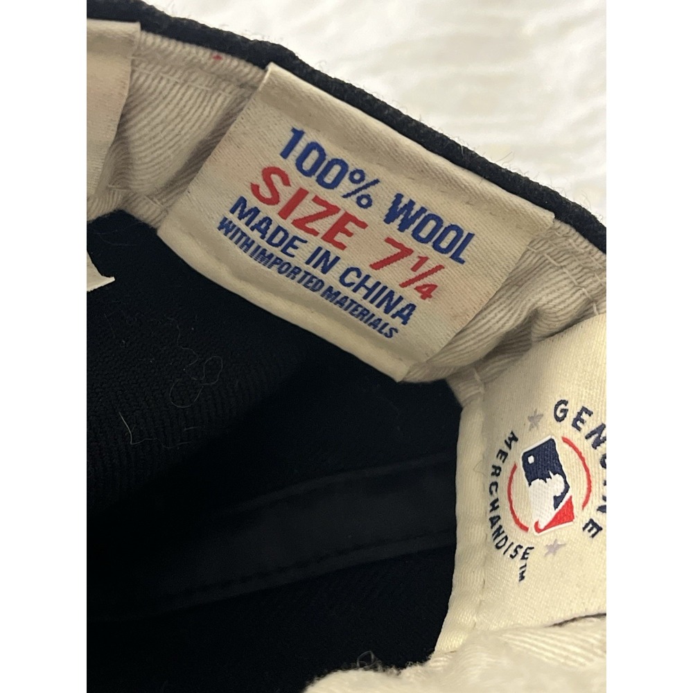 Fear Of God Essentials Hat Cap Fitted 7-1/4 Black Wool New Era MLB Baseball MLB - Picture 7 of 8